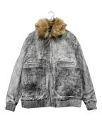 a good bad influenceアグッドバッドインフルエンス）の古着「カウレザージャケット」｜グレー