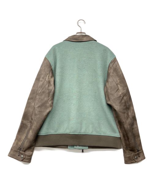 glamb（グラム）glamb (グラム) ライダースジャケット グリーン×ブラウン サイズ:L 未使用品の古着・服飾アイテム