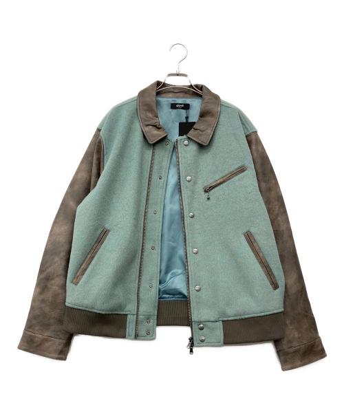 glamb（グラム）glamb (グラム) ライダースジャケット グリーン×ブラウン サイズ:L 未使用品の古着・服飾アイテム