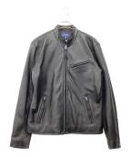 POLO RALPH LAURENポロ・ラルフローレン）の古着「LAMBSKIN CAFE RACER JACKET」｜ブラック