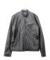 POLO RALPH LAUREN（ポロ・ラルフローレン）の古着「LAMBSKIN CAFE RACER JACKET」｜ブラック