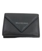 BALENCIAGAバレンシアガ）の古着「ペーパーミニ コンパクトウォレット」｜グレー