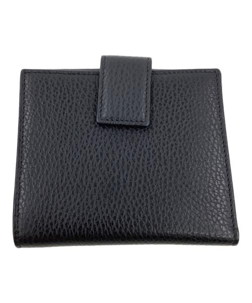 GUCCI（グッチ）GUCCI (グッチ) 3つ折り財布 ブラックの古着・服飾アイテム