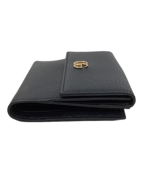 GUCCI（グッチ）GUCCI (グッチ) 3つ折り財布 ブラックの古着・服飾アイテム
