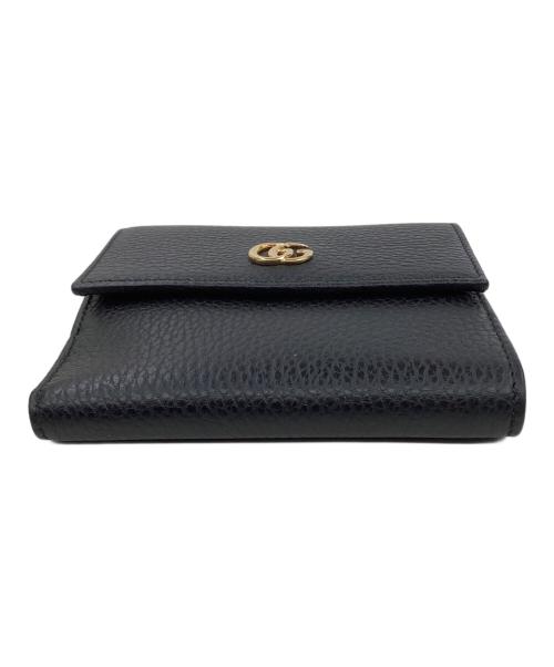 GUCCI（グッチ）GUCCI (グッチ) 3つ折り財布 ブラックの古着・服飾アイテム