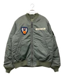 AVIREX（アヴィレックス）の古着「MA-1ジャケット」｜カーキ