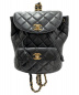 CHANEL（シャネル）の古着「リュック」｜ブラック×ゴールド
