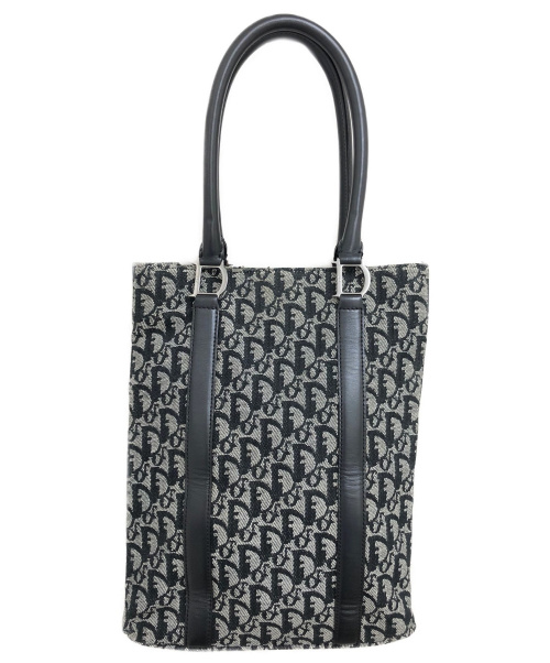 Christian Dior（クリスチャン ディオール）Christian Dior (クリスチャン ディオール) トロッターハンドバッグ ブラック×グレー サイズ:- トロッターの古着・服飾アイテム