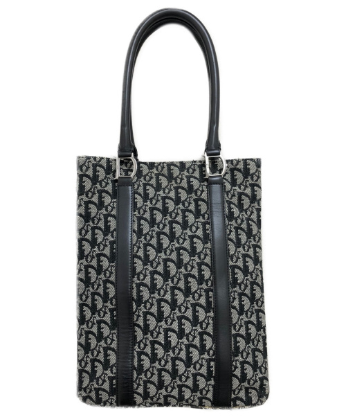 Christian Dior（クリスチャン ディオール）Christian Dior (クリスチャン ディオール) トロッターハンドバッグ ブラック×グレー サイズ:- トロッターの古着・服飾アイテム