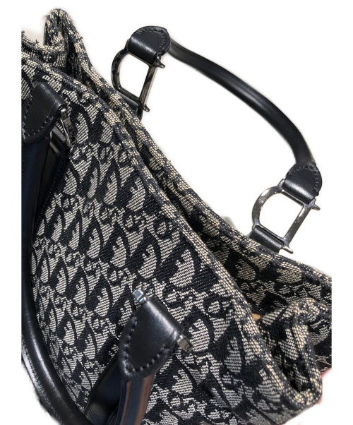 Christian Dior（クリスチャン ディオール）Christian Dior (クリスチャン ディオール) トロッターハンドバッグ ブラック×グレー サイズ:- トロッターの古着・服飾アイテム