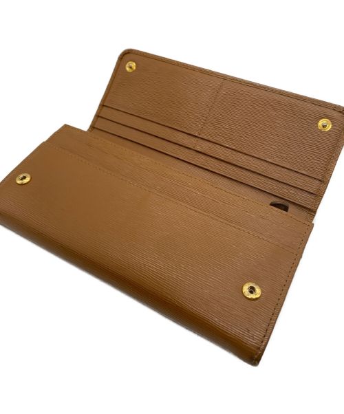 PRADA（プラダ）PRADA (プラダ) 長財布 ブラウンの古着・服飾アイテム