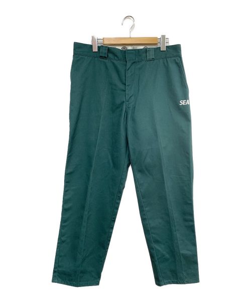 Dickies（ディッキーズ）Dickies (ディッキーズ) BEDWIN &THE HEARTBREAKERS (ベドウィンアンドザ ハートブレイカーズ) WIND AND SEA (ウィンダンシー) ワークパンツ グリーン サイズ:5の古着・服飾アイテム