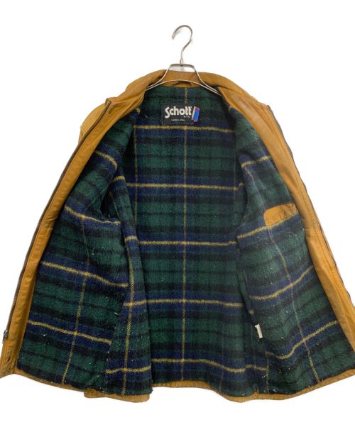 Schott（ショット）Schott (ショット) レザージャケット ブラウン サイズ:40の古着・服飾アイテム