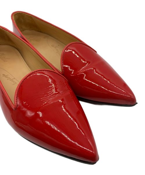 chatelles（シャテル）chatelles (シャテル) エナメルパンプス レッド サイズ:35　1/2の古着・服飾アイテム
