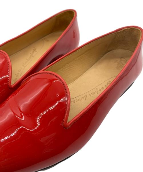 chatelles（シャテル）chatelles (シャテル) エナメルパンプス レッド サイズ:35　1/2の古着・服飾アイテム