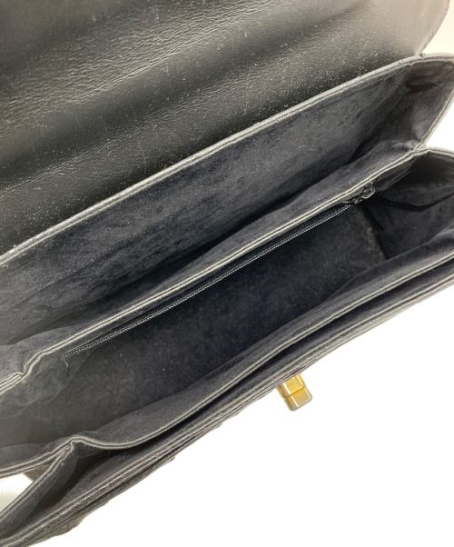 JRA（ジェーアールエー）JRA (ジェーアールエー) クロコダイルショルダーバッグ ブラックの古着・服飾アイテム