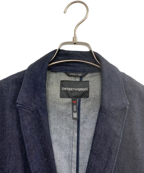 EMPORIO ARMANI（エンポリオアルマーニ）EMPORIO ARMANI (エンポリオアルマーニ) デニムジャケット ネイビー サイズ:Mの古着・服飾アイテム