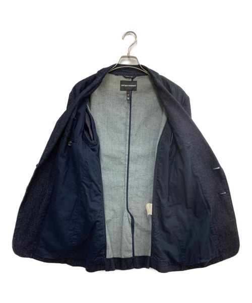 EMPORIO ARMANI（エンポリオアルマーニ）EMPORIO ARMANI (エンポリオアルマーニ) デニムジャケット ネイビー サイズ:Mの古着・服飾アイテム