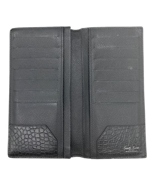 CAMILLE FOURNET（カミーユ・フォルネ）CAMILLE FOURNET (カミーユ・フォルネ) 長財布 ブラックの古着・服飾アイテム