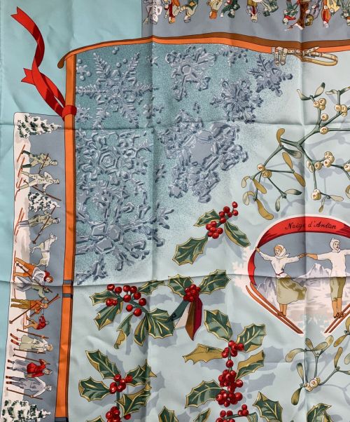 HERMES（エルメス）HERMES (エルメス) カレ90 ブルーの古着・服飾アイテム