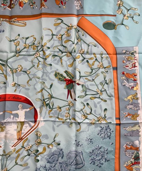 HERMES（エルメス）HERMES (エルメス) カレ90 ブルーの古着・服飾アイテム