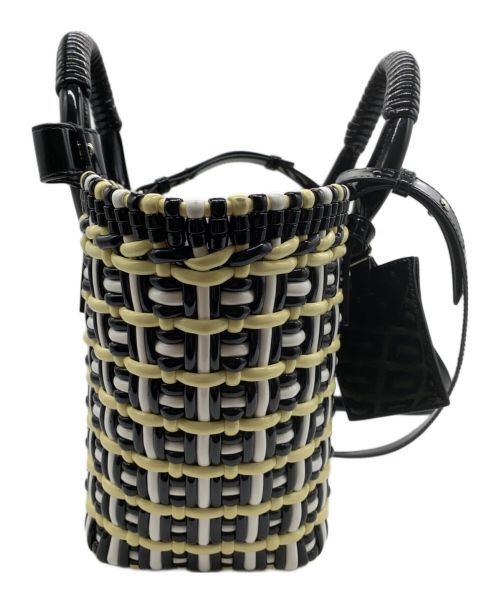 BALENCIAGA（バレンシアガ）BALENCIAGA (バレンシアガ) 2WAYショルダーバッグ ブラック×イエローの古着・服飾アイテム