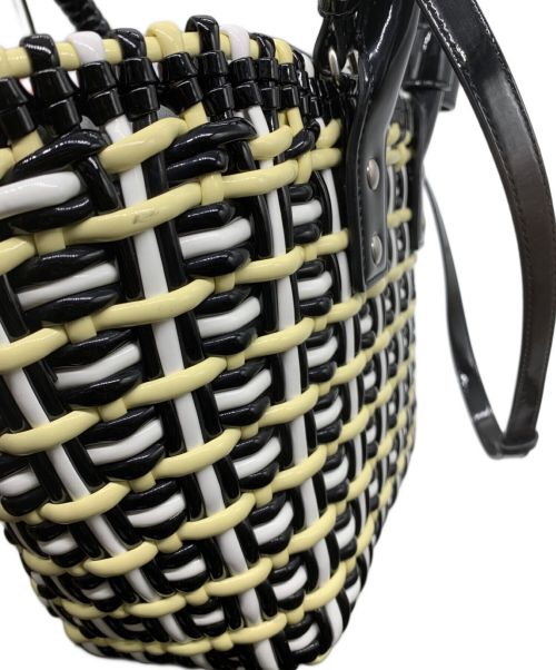 BALENCIAGA（バレンシアガ）BALENCIAGA (バレンシアガ) 2WAYショルダーバッグ ブラック×イエローの古着・服飾アイテム