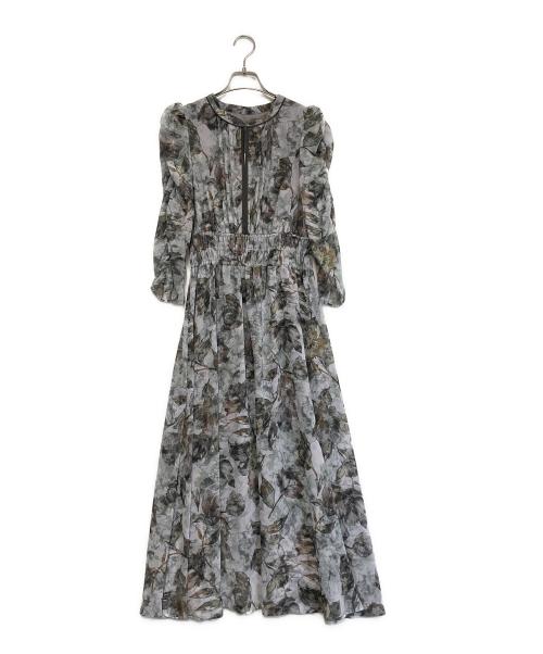 JILL BY JILLSTUART（ジル バイ ジルスチュアート）JILL BY JILLSTUART (ジル バイ ジルスチュアート) フラワープリントワンピース ブルー サイズ:FREEの古着・服飾アイテム