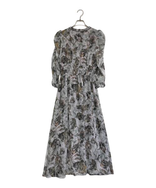 JILL BY JILLSTUART（ジル バイ ジルスチュアート）JILL BY JILLSTUART (ジル バイ ジルスチュアート) フラワープリントワンピース ブルー サイズ:FREEの古着・服飾アイテム