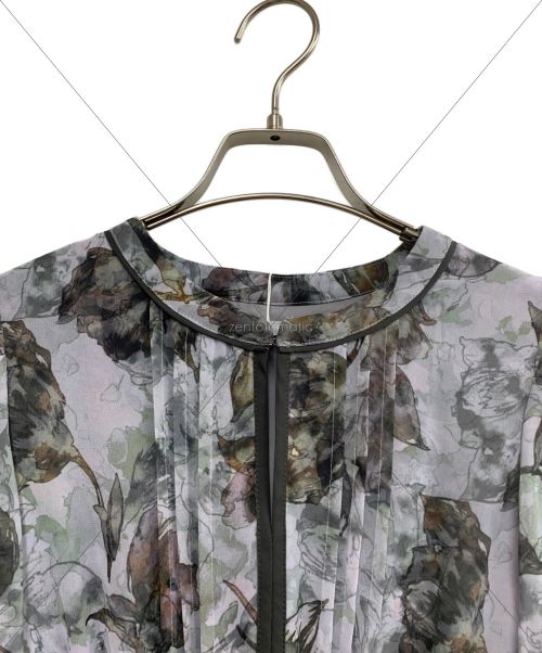 JILL BY JILLSTUART（ジル バイ ジルスチュアート）JILL BY JILLSTUART (ジル バイ ジルスチュアート) フラワープリントワンピース ブルー サイズ:FREEの古着・服飾アイテム