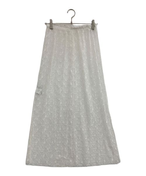 Spick and Span（スピックアンドスパン）Spick and Span (スピックアンドスパン) レーススカート ホワイト サイズ:FREEの古着・服飾アイテム
