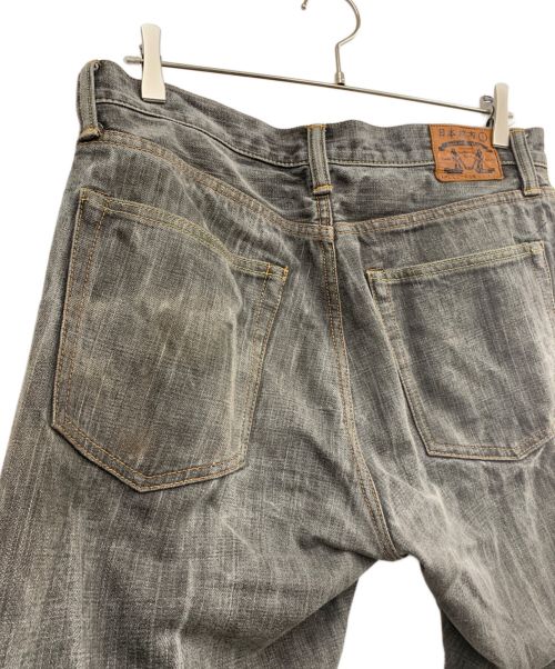 日本綿布（日本綿布）日本綿布 (日本綿布) デニムパンツ グレー サイズ:34の古着・服飾アイテム