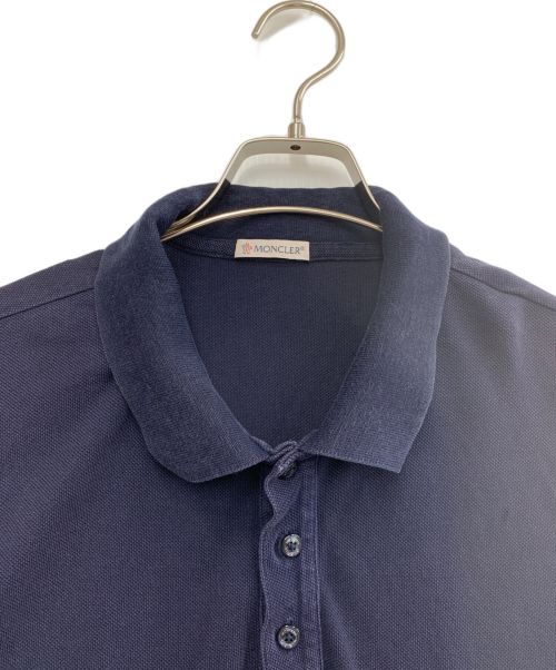 MONCLER（モンクレール）MONCLER (モンクレール) ポロシャツ ネイビー サイズ:2XLの古着・服飾アイテム