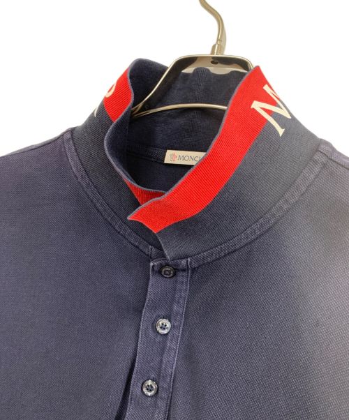 MONCLER（モンクレール）MONCLER (モンクレール) ポロシャツ ネイビー サイズ:2XLの古着・服飾アイテム