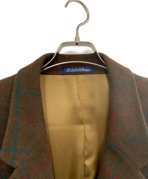 CASTELBAJAC（カステルバジャック）CASTELBAJAC (カステルバジャック) テーラードジャケット ブラウン サイズ:52の古着・服飾アイテム