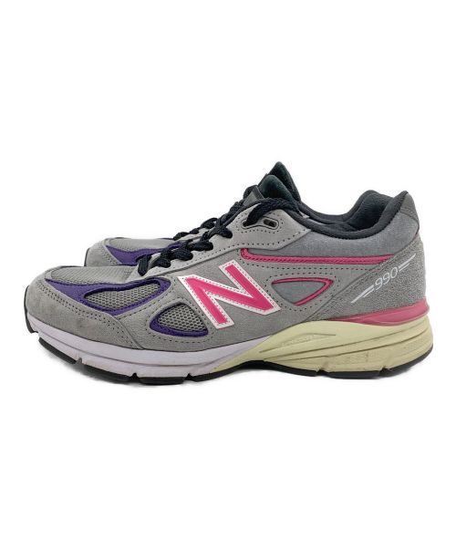 NEW BALANCE（ニューバランス）NEW BALANCE (ニューバランス) M990V4 ユナイテッド アローズ & サンズ グレー×ピンク サイズ:26.5cmの古着・服飾アイテム