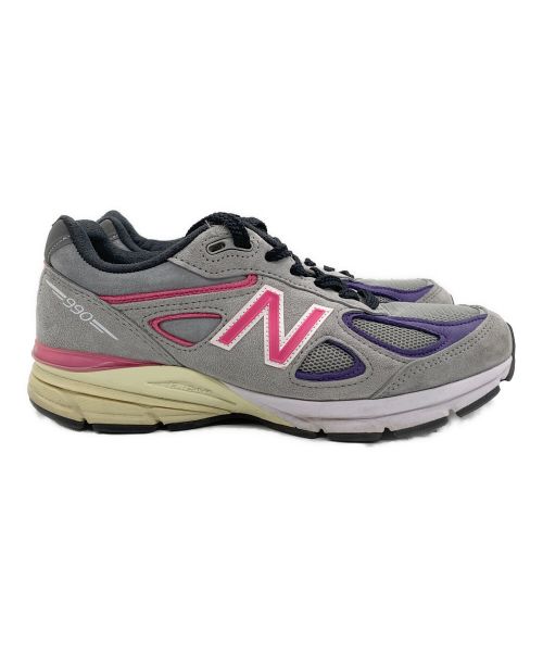 NEW BALANCE（ニューバランス）NEW BALANCE (ニューバランス) M990V4 ユナイテッド アローズ & サンズ グレー×ピンク サイズ:26.5cmの古着・服飾アイテム