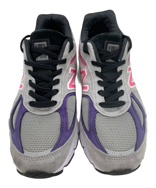 NEW BALANCE（ニューバランス）NEW BALANCE (ニューバランス) M990V4 ユナイテッド アローズ & サンズ グレー×ピンク サイズ:26.5cmの古着・服飾アイテム