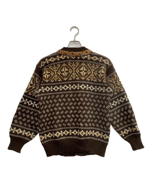 古着（フルギ）古着 (フルギ) ノルディックニットカーディガン ブラウン サイズ:不明の古着・服飾アイテム