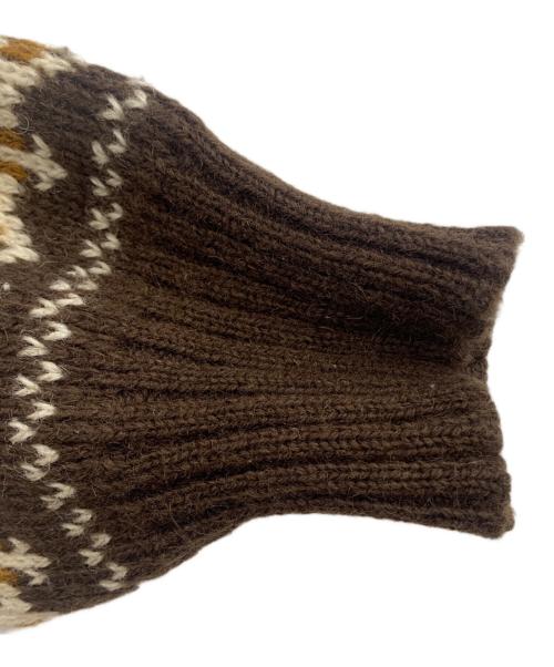 古着（フルギ）古着 (フルギ) ノルディックニットカーディガン ブラウン サイズ:不明の古着・服飾アイテム