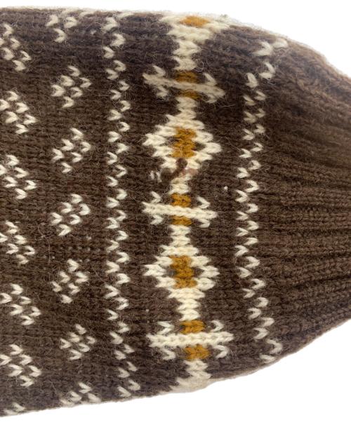 古着（フルギ）古着 (フルギ) ノルディックニットカーディガン ブラウン サイズ:不明の古着・服飾アイテム