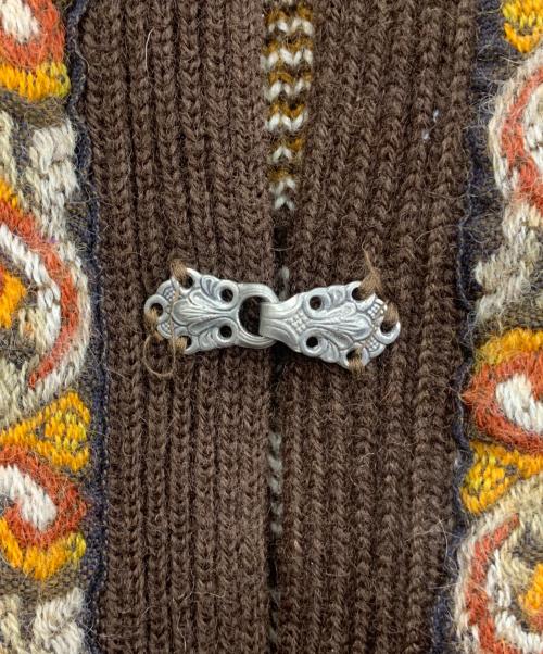 古着（フルギ）古着 (フルギ) ノルディックニットカーディガン ブラウン サイズ:不明の古着・服飾アイテム