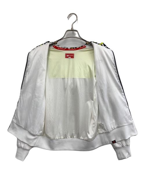 NEW BALANCE（ニューバランス）NEW BALANCE (ニューバランス) ゴルフウェア(ブルゾン) ホワイト×イエローの古着・服飾アイテム