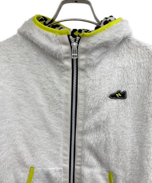 NEW BALANCE（ニューバランス）NEW BALANCE (ニューバランス) ゴルフウェア(ブルゾン) ホワイト×イエローの古着・服飾アイテム