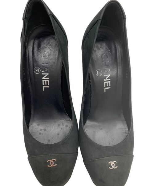 CHANEL（シャネル）CHANEL (シャネル) ヒールパンプス ブラック サイズ:36Cの古着・服飾アイテム