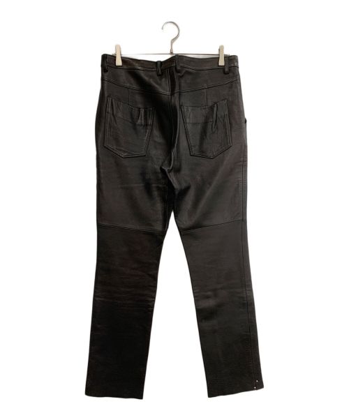 Acurica（Acurica）Acurica (Acurica) レザーパンツ ブラック サイズ:SIZE Lの古着・服飾アイテム