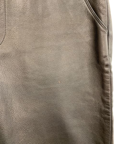 Acurica（Acurica）Acurica (Acurica) レザーパンツ ブラック サイズ:SIZE Lの古着・服飾アイテム