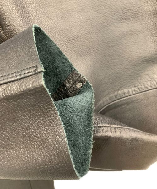 Acurica（Acurica）Acurica (Acurica) レザーパンツ ブラック サイズ:SIZE Lの古着・服飾アイテム