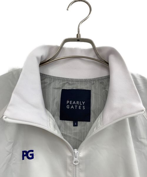 PEARLY GATES（パーリーゲイツ）PEARLY GATES (パーリーゲイツ) ナイロンジャケット ホワイト サイズ:Mの古着・服飾アイテム