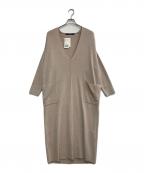 FRAMeWORKフレームワーク）の古着「ニットワンピース」｜ベージュ